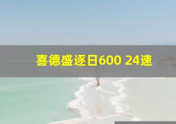 喜德盛逐日600 24速